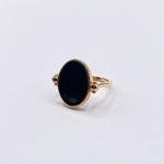 Load image into Gallery viewer, Black oval ring
