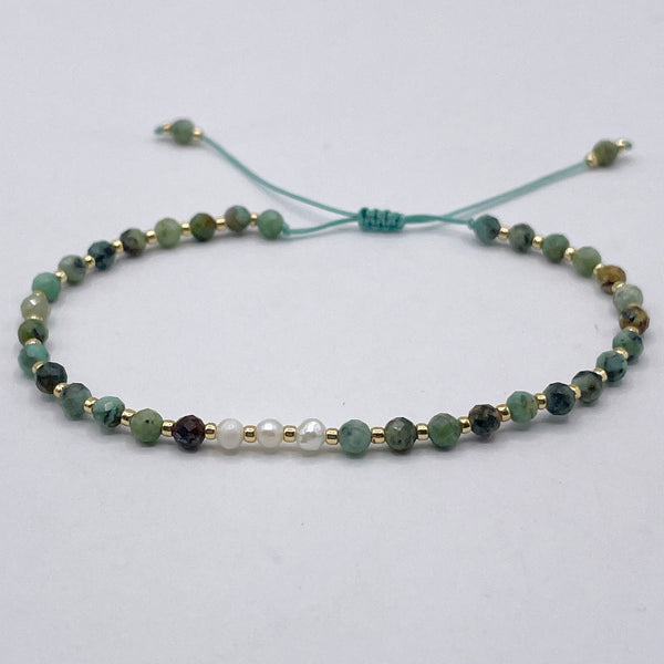 Bracelet perles turquoise