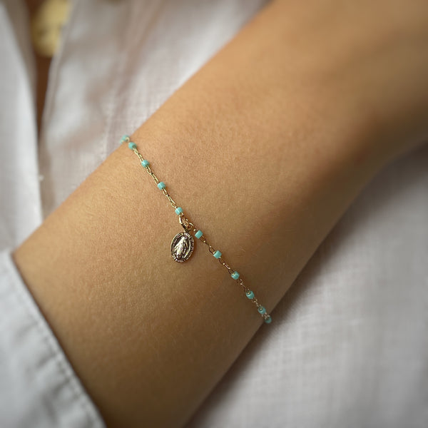 Bracelet perles Turquoise