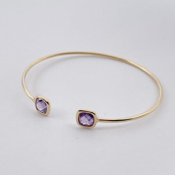 Purple open bangle